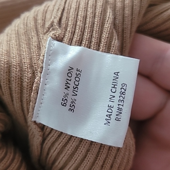 Lovers +Friends tan high neck long sleeve sweater dress size M - Picture 5 of 7